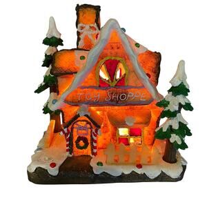 Light Up Christmas Around The World Toy Shoppe Gingerbread House Village READ